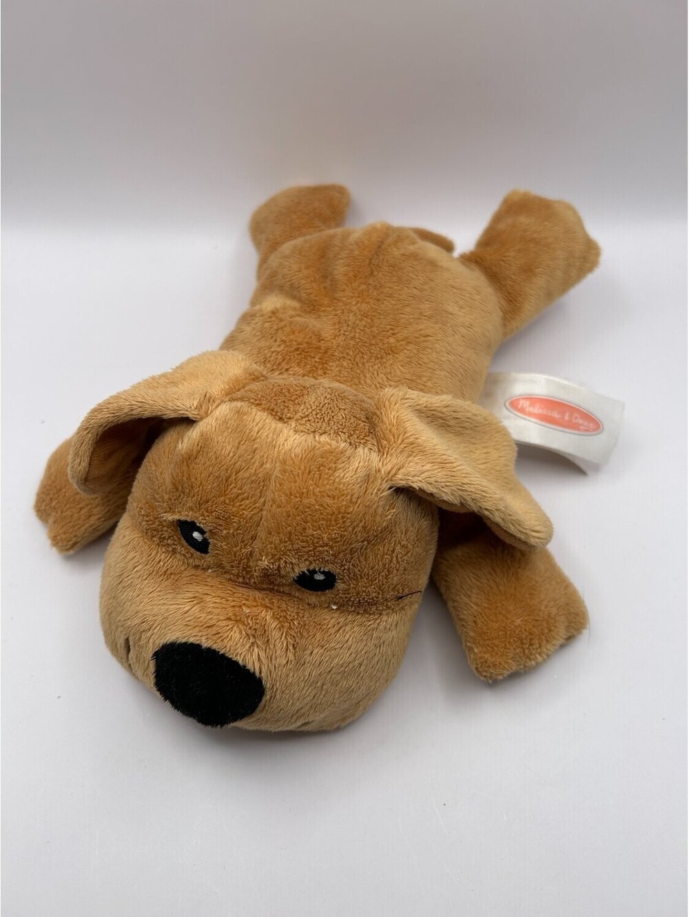 Melissa & Doug 18520 Dog Plush Stuffed Animal Brown Floppy Ears Ear Hole